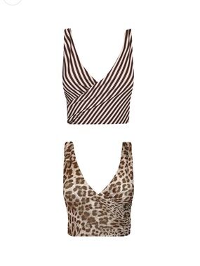 NWT Baiia Samba Reversible Bikini Wrap Top